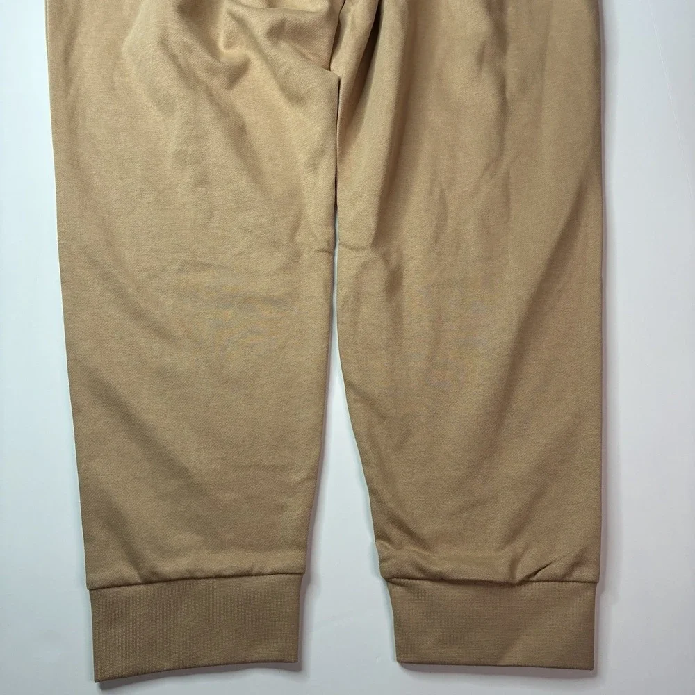 NWT Adidas Feelcozy Sweatpants 3XL Sandstone Tan Tapered Fleece Joggers JX5665